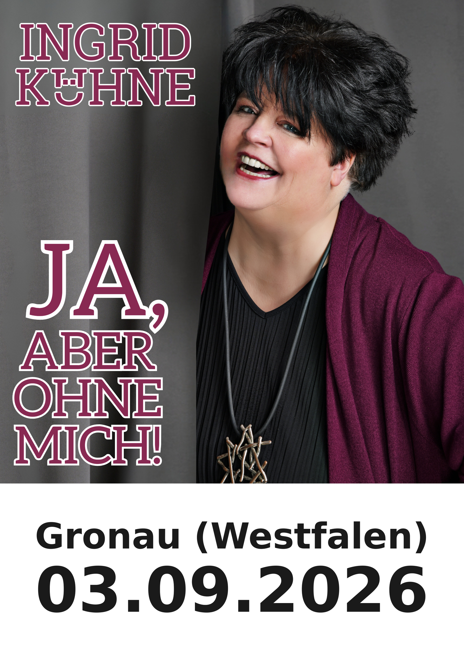 Ingrid Kühne live in Gronau (Westfalen) am 03.09.2026